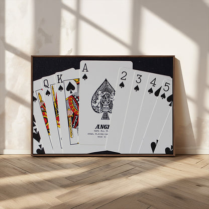56787-MGV-CV-36X24-Playing Cards – Classic Poker Deck with Spades, Standard Size Durable Casino Quality Card Set for Magic Tricks, Blackjack, Bridge,