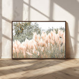 21826392-MGV-CV-36X24-Pampas Grass Wall Art Canvas Print, Framed Soft Pampas Art Picture Print, Pastel Grasses Perfect Soft Neutral Boho Decor Artwork