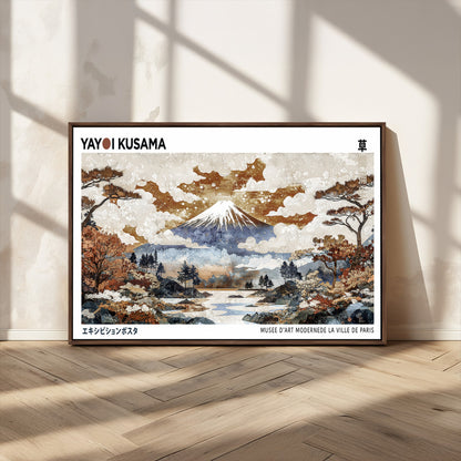 80111817-MGV-CV-36X24-Japanese Landscape Wall Art – Mount Fuji Autumn Canvas Print, Asian Inspired Nature Decor for Living Room, Bedroom, Office or