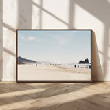 28307820-MGV-CV-36X24-Minimalist Beach Wall Art Canvas Print, Framed Coastal Serenity Art Picture Print, Soft Sand Perfect Modern Coastal Decor Artwork