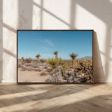 35156165-MGV-CV-36X24-Joshua Tree Wall Art Canvas Print, Framed Desert Landscape Art Picture Print, Warm Earth Tones Perfect Southwestern Minimalist