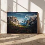 15244033-MGV-CV-36X24-Yosemite National Wall Art Canvas Print, Framed Mountain Landscape Art Picture Print, El Capitan Perfect Rustic Farmhouse Decor