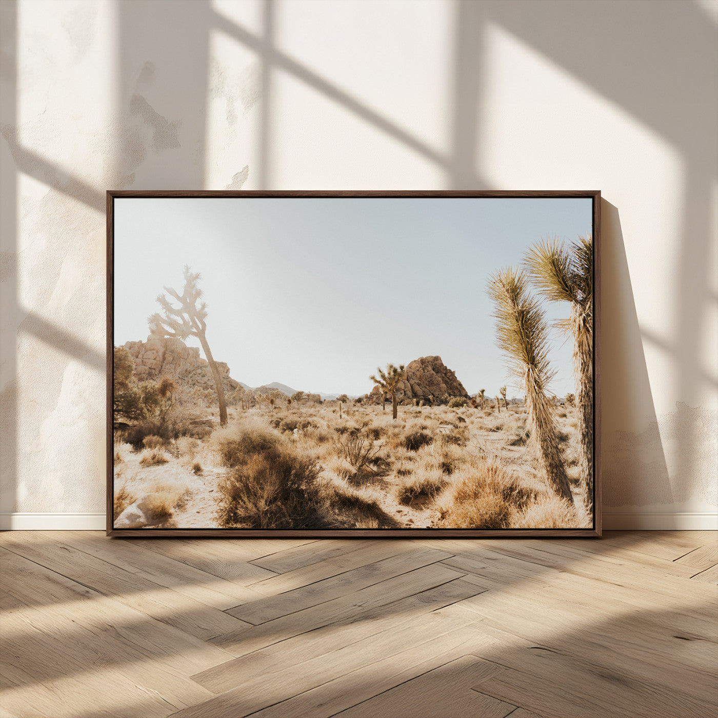 62783269-MGV-CV-36X24-Joshua Tree Wall Art – Desert Landscape Photography Canvas Print, Southwest Nature Artwork Rustic Home Decor for Living Room,