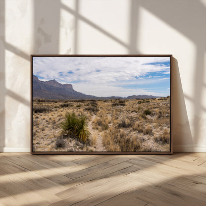 21606563-MGV-CV-36X24-Desert Mountain Wall Art – Southwest Landscape Photography Canvas Print, Rustic Nature Artwork Scenic Western Decor for Living