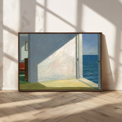 34188481-MGV-CV-36X24-Coastal Sunlight Wall Art – Minimalist Ocean View Canvas Print, Serene Beach House Inspired Decor for Bedroom, Living Room,