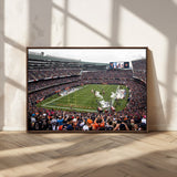 18347149-MGV-CV-36X24-Soldier Field Wall Art – Chicago Bears Football Stadium Canvas Print, Game Day Sports Decor for Man Cave, Bar, Office, or Living