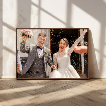 CSTM914-MGV-CV-36X24-Framed Create Your Canvas Print - Personalized Wall Art for Home Decor Wall Art Print, Create Your Own Photo Canvas Print