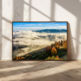 21551192-MGV-CV-36X24-Landscape Wall Art – Autumn Mountain View Canvas Print, Scenic Nature Photography Decor for Bedroom, Living Room, Office, Cabin or