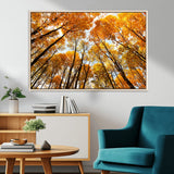 11823-MGV-CV-36X24-Golden Autumn Tree Canopy Wall Art – Stunning Fall Forest Leaves Print, Warm Seasonal Nature Decor for Home, Office or Cabin