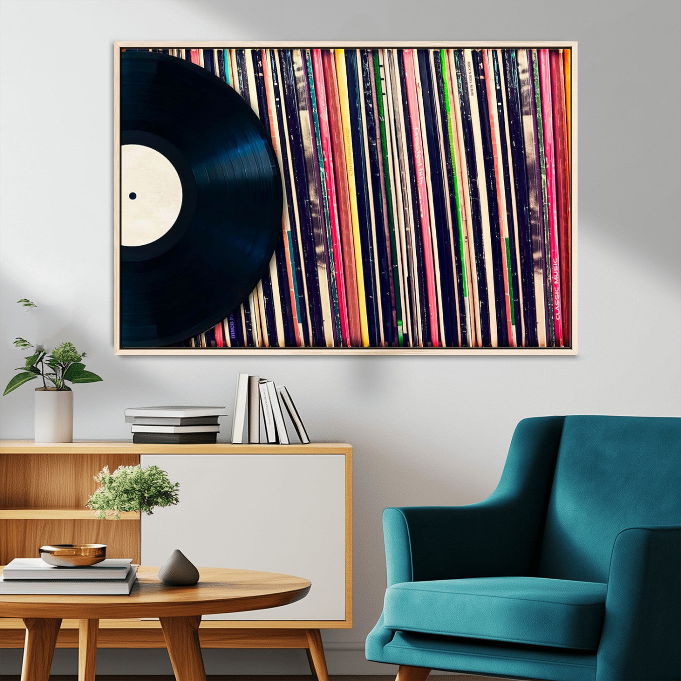 45029-MGV-CV-36X24-Misty Pine Forest Wall Art – Black and White Landscape Canvas Print, Foggy Trees Nature Photography, Modern Minimalist Decor for