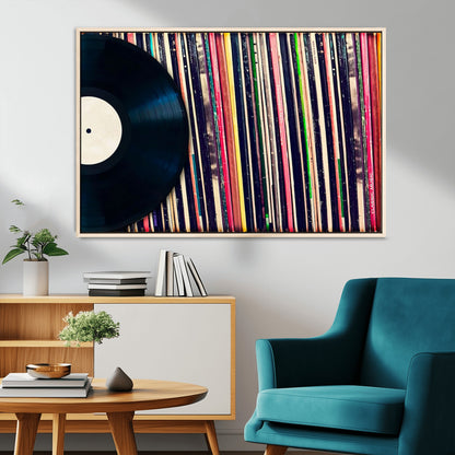 45029-MGV-CV-36X24-Misty Pine Forest Wall Art – Black and White Landscape Canvas Print, Foggy Trees Nature Photography, Modern Minimalist Decor for