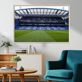 59508-MGV-CV-36X24-Chelsea Stadium Wall Art – Stamford Bridge Football Arena Canvas Print, Iconic Soccer Artwork for Living Room, Office, Game Room