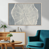 25547-MGV-FC-36X24_Natural-Tree Ring Wall Art Canvas Print, Framed Linocut Tree Ring Art Picture Print, Wood Texture Perfect Minimalist Farmhouse Decor