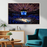 20491-MGV-CV-36X24-Madison Square Garden Wall Art Canvas Print, Framed New York Stadium Art Picture Print, MSG Stadium Perfect Sport Room Decor