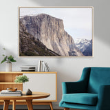 74506434-MGV-CV-36X24-El Capitan Wall Art Canvas Print, Framed Yosemite Cliff Art Picture Print, Sierra Nevada Perfect Sierra Minimalism Decor Artwork