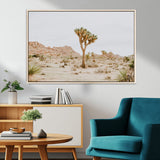 67109959-MGV-CV-36X24-Joshua Tree Wall Art Canvas Print, Framed Neutral Desert Art Picture Print, Earthy Landscape Perfect Neutral Boho Decor Artwork