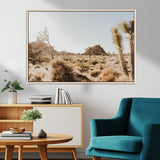 62783269-MGV-CV-36X24-Joshua Tree Wall Art – Desert Landscape Photography Canvas Print, Southwest Nature Artwork Rustic Home Decor for Living Room,