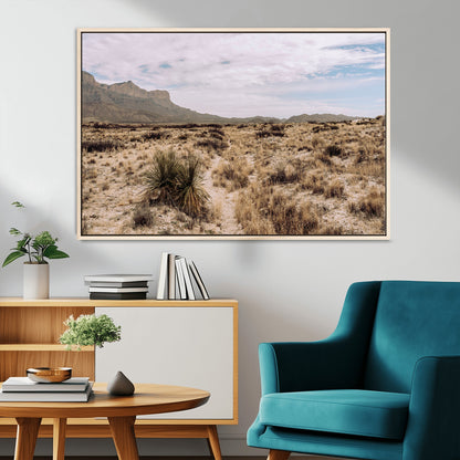 20681831-MGV-CV-36X24-Desert Landscape Wall Art – Southwestern Mountain Canvas Print, Rustic Western Nature Photography Decor for Living Room, Office,