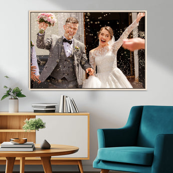 CSTM914-MGV-FC-36X24-Framed Create Your Canvas Print - Personalized Wall Art for Home Decor Wall Art Print, Create Your Own Photo Canvas Print