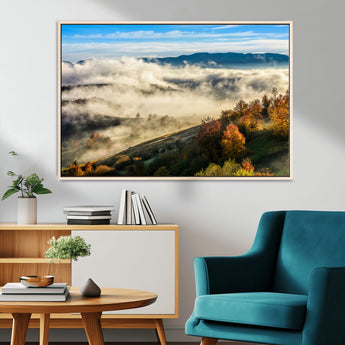21551192-MGV-CV-36X24-Landscape Wall Art – Autumn Mountain View Canvas Print, Scenic Nature Photography Decor for Bedroom, Living Room, Office, Cabin or