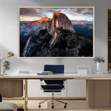 31332-MGV-CV-36X24-Mountain Landscape Wall Art – Majestic Sunset Rock Formation Canvas Print, Nature Scenic Decor for Living Room, Office, Cabin or