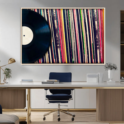 45029-MGV-CV-36X24-Misty Pine Forest Wall Art – Black and White Landscape Canvas Print, Foggy Trees Nature Photography, Modern Minimalist Decor for