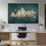 18162-MGV-FC-36X24_Natural-Ethereal Cloud Wall Art – Panoramic Sky Canvas Print, Dreamy Atmospheric Decor for Bedroom, Living Room or Office