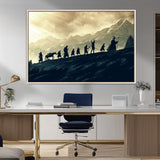 41574-MGV-FC-36X24_Natural-Fellowship Journey Wall Art – Epic Fantasy Adventure Canvas Print, Mountain Landscape Decor for Living Room, Office or Man Cave