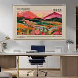 18304-MGV-FC-36X24_Natural-Sunset Mountain Landscape Wall Art – Panoramic Abstract Nature Canvas Print, Vibrant Wall Decor for Living Room, Bedroom, Office,