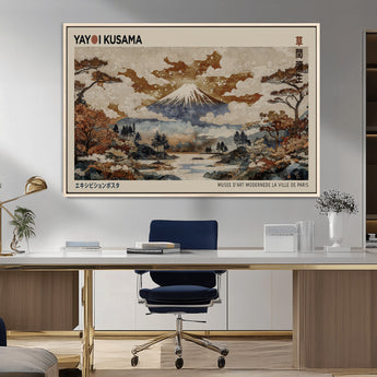 11778299-MGV-FC-36X24_Natural-Japanese Landscape Wall Art – Mount Fuji Canvas Print, Asian Inspired Nature Decor for Living Room, Bedroom, Office or Studio