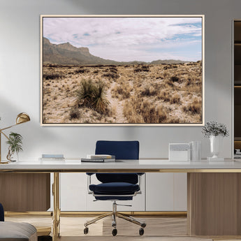 20681831-MGV-CV-36X24-Desert Landscape Wall Art – Southwestern Mountain Canvas Print, Rustic Western Nature Photography Decor for Living Room, Office,