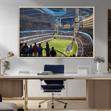 41816511-MGV-CV-36X24-Chicago Dome Stadium Wall Art – Futuristic Football Arena Canvas Print, Modern Sports Fan Decor for Man Cave, Office, Bar, or
