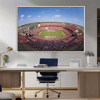 29492070-MGV-CV-36X24-William Brice Stadium Canvas Wall Art – Football Game, Stadium Crowd, Fans, Energy, Team Spirit, Daytime Outdoor Event Print for