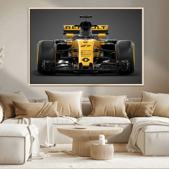 62882-MGV-CV-36X24-Renault F1 Racing Car Print - High-Performance Formula 1 Motorsport Wall Art, Perfect Gift for Racing Fans and Car Enthusiasts