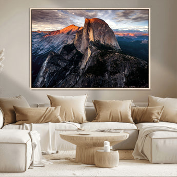 31332-MGV-CV-36X24-Mountain Landscape Wall Art – Majestic Sunset Rock Formation Canvas Print, Nature Scenic Decor for Living Room, Office, Cabin or
