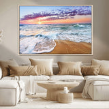 44120-MGV-CV-36X24-Ocean Sunset Wall Art – Beach Landscape Canvas Print, Serene Coastal Decor for Living Room, Office or Bedroom