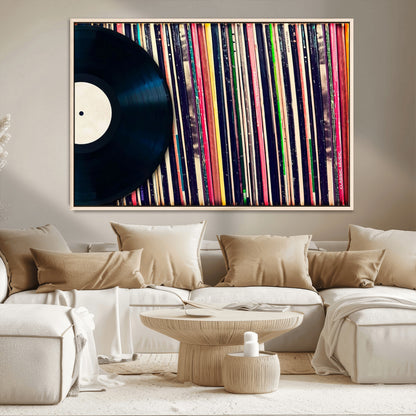 45029-MGV-CV-36X24-Misty Pine Forest Wall Art – Black and White Landscape Canvas Print, Foggy Trees Nature Photography, Modern Minimalist Decor for