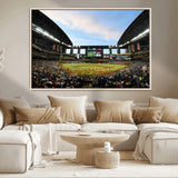 92672-MGV-CV-36X24-Chase Field Stadium Wall Art Canvas Print, Framed Arizona Stadium Art Picture Print, Chase Stadium Perfect Sports Room Decor