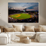 17415-MGV-CV-36X24-Philadelphia Phillies Stadium Wall Art Canvas Print, Framed Citizens Bank Park Art Picture Print, Phillies Stadium Field Perfect