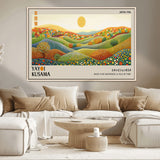 33864-MGV-CV-36X24-Pointillism Yayoi Wall Art Canvas Print, Framed Yayoi Kusama Art Picture Print, Yayoi Kusama Dot Perfect Abstract Nature Decor