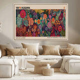 51280-MGV-CV-36X24-Abstract Yayoi Kusama Wall Art Canvas Print, Framed Japanese Wabi Sabi Art Picture Print, Yayoi Kusama Perfect Abstract Modern