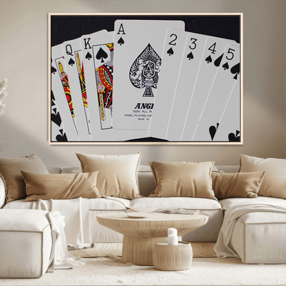 56787-MGV-CV-36X24-Playing Cards – Classic Poker Deck with Spades, Standard Size Durable Casino Quality Card Set for Magic Tricks, Blackjack, Bridge,