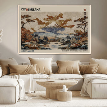 11778299-MGV-CV-36X24-Japanese Landscape Wall Art – Mount Fuji Canvas Print, Asian Inspired Nature Decor for Living Room, Bedroom, Office or Studio