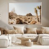 62783269-MGV-CV-36X24-Joshua Tree Wall Art – Desert Landscape Photography Canvas Print, Southwest Nature Artwork Rustic Home Decor for Living Room,