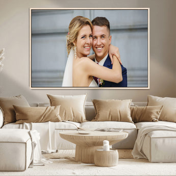CSTM6030-MGV-CV-36X24-Custom Canvas Wall Art – Personalized Photo Print for Wedding, Anniversary or Gift, Ready to Hang Canvas for Home Decor