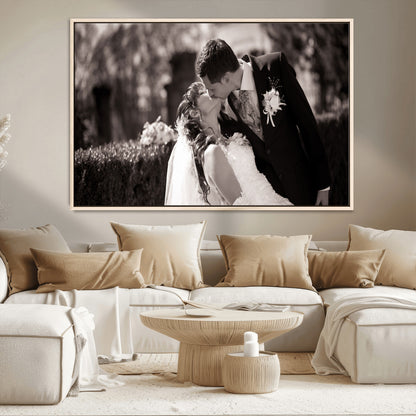 CSTM6030-MGV-CV-36X24-Custom Wedding Photo Print - Custom Wall Art Picture Print, Create Your Own Photo Canvas Print
