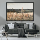 46308-MGV-CV-36X24-Wildflower Field Wall Art – Rustic Meadow Landscape Canvas Print, Country Nature Decor for Living Room, Bedroom or Farmhouse