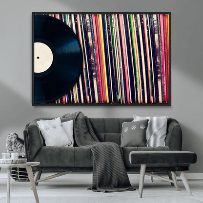 45029-MGV-CV-36X24-Misty Pine Forest Wall Art – Black and White Landscape Canvas Print, Foggy Trees Nature Photography, Modern Minimalist Decor for