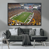 51419-MGV-CV-36X24-Heinz Field Wall Art Canvas Print, Framed Pittsburgh Stadium Field Art Picture Print, Heinz Stadium Field Perfect Sports Room