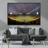 72404-MGV-FC-36X24_Black-Michigan Wolverine Stadium Wall Art Canvas Print, Framed Michigan Stadium Art Picture Print, Football Stadium Perfect Sport Room